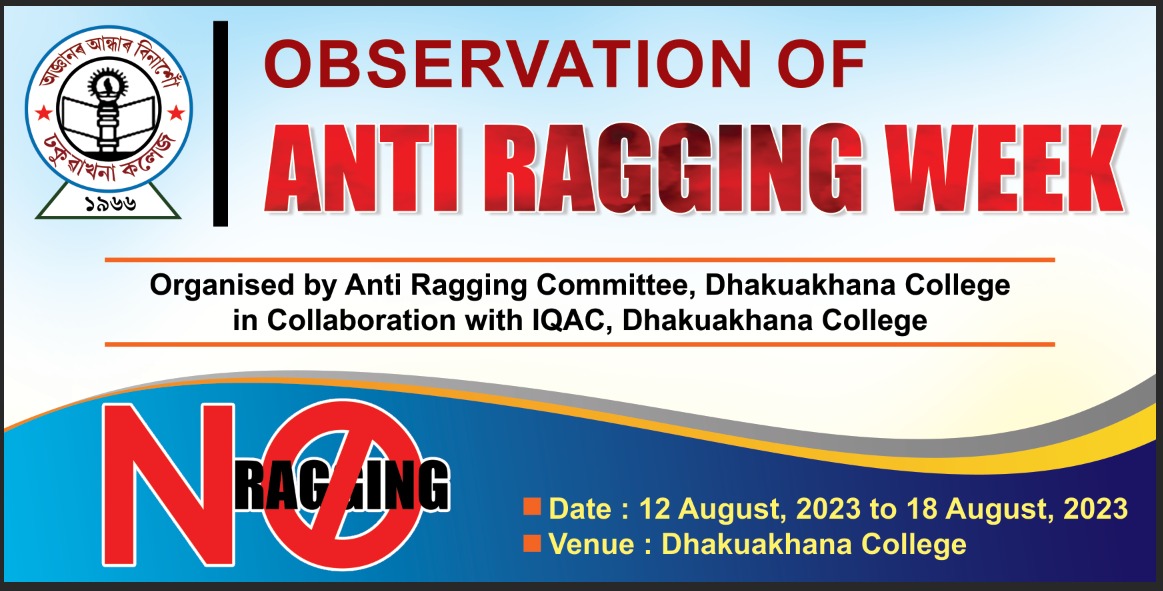 Observation of Anti Ragging Week
