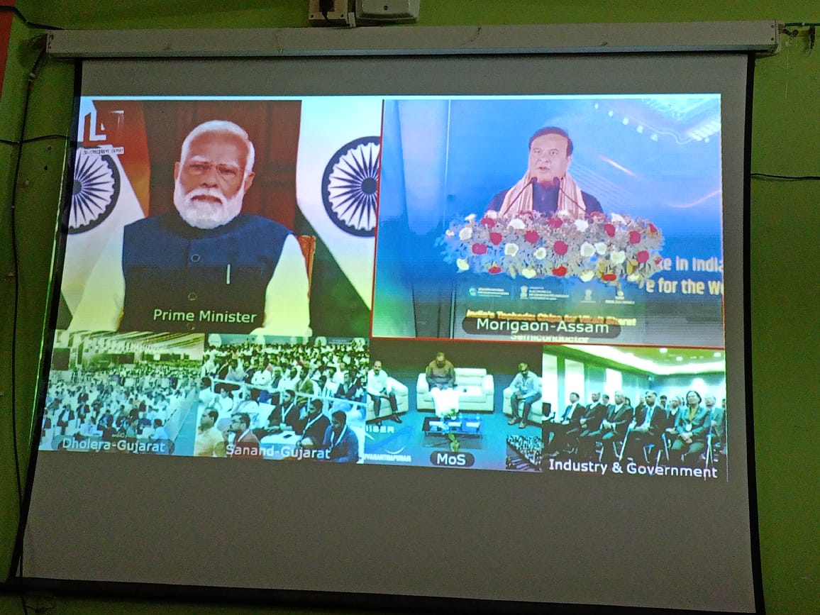 Webcast of Foundation stone laying ceremony of the Semi conductor project