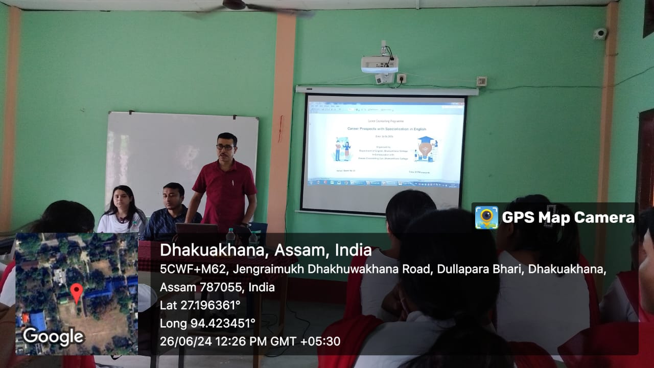 Career counselling program by Department of English