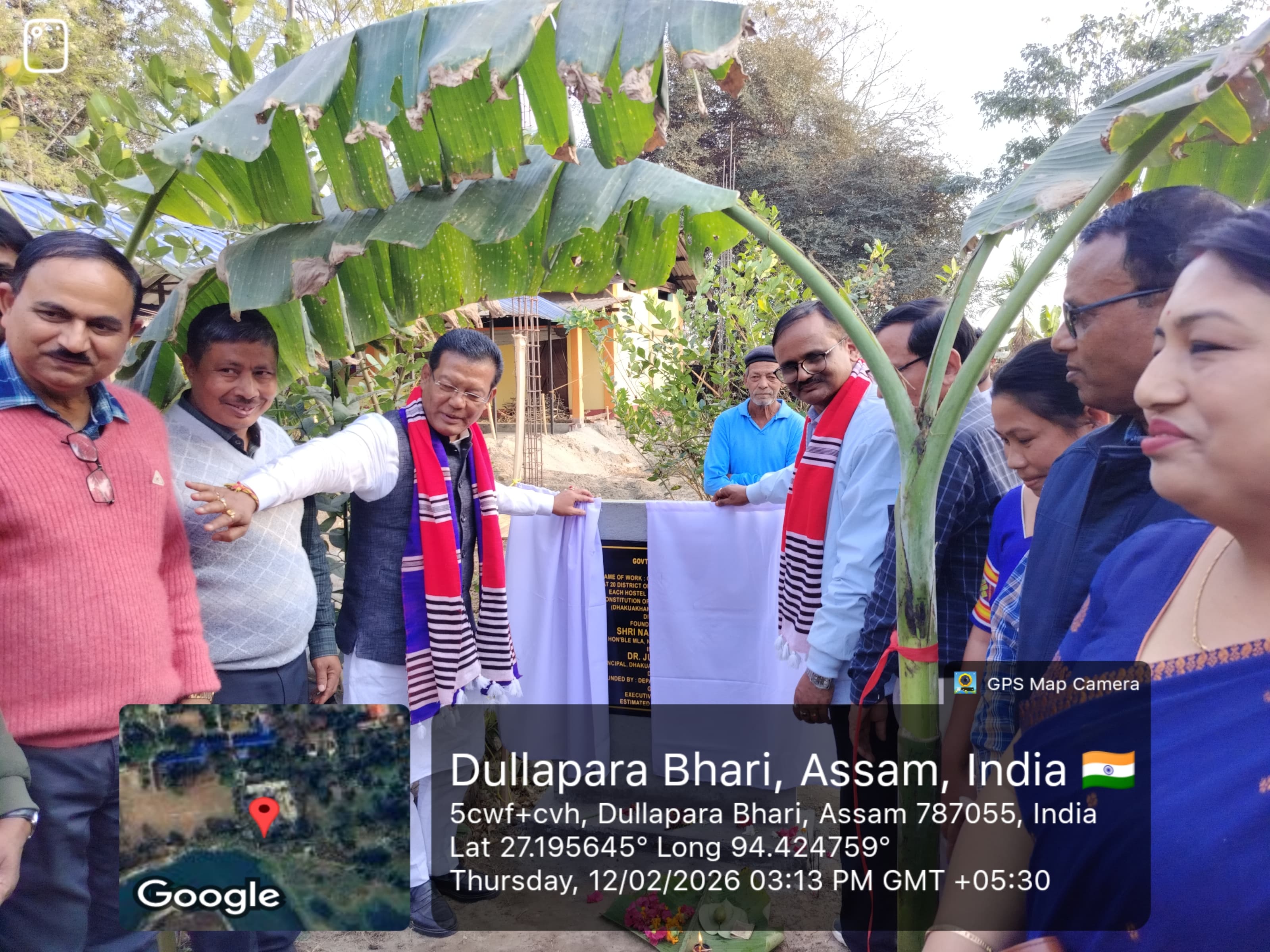 Foundation Stone Laying Ceremony for the New Building of Girls Hostel by Honorable MLA Naba Kumar Doley