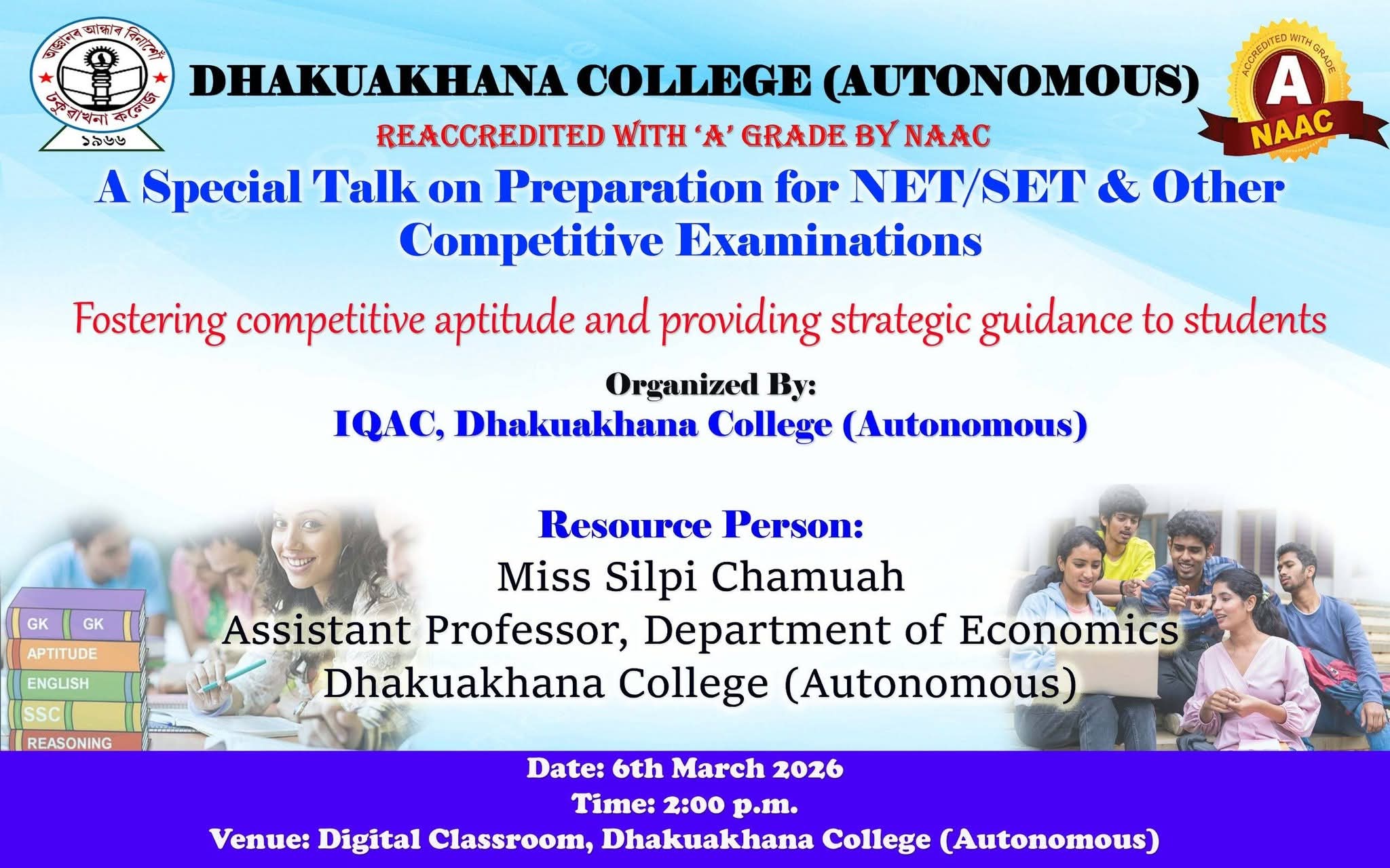 A Special Talk on Preparation for NET/SET and Other Competitive Examinations