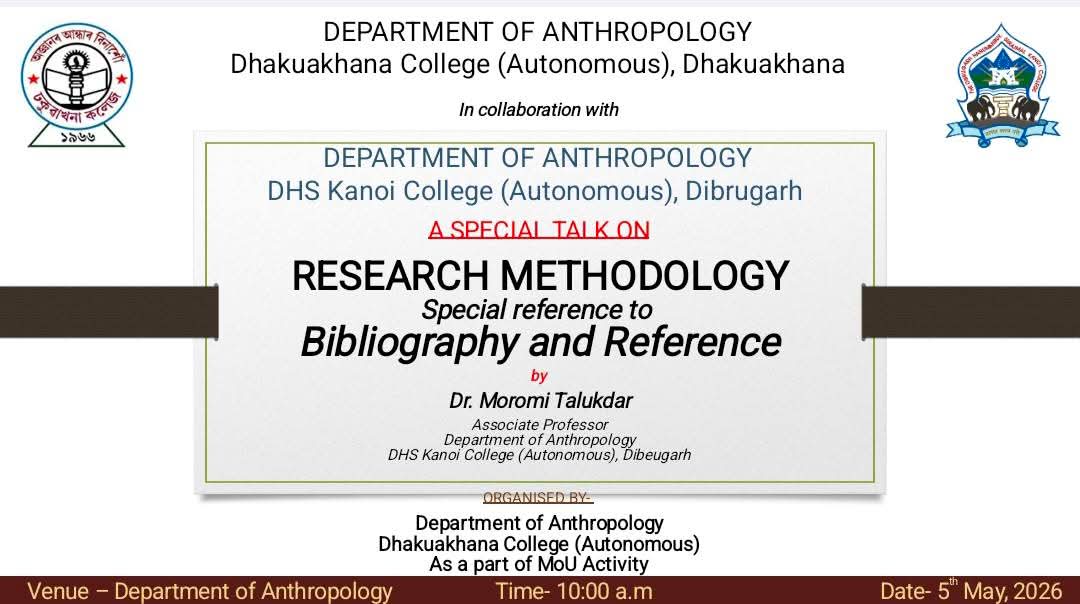 A Special Talk on Research Methodology with Special Reference to Bibliography and Reference